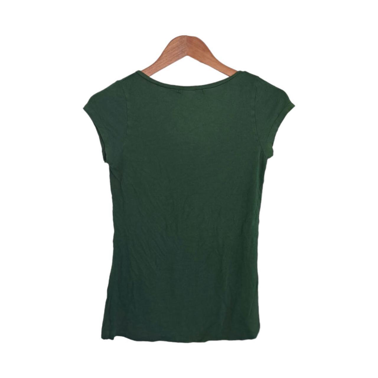 Shirt Women xxs green cotton top