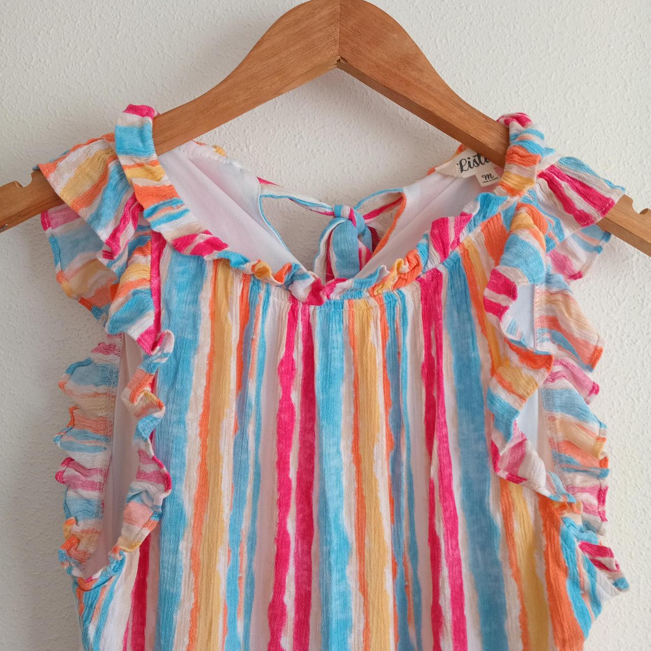 Dress Women Medium Striped Retro style