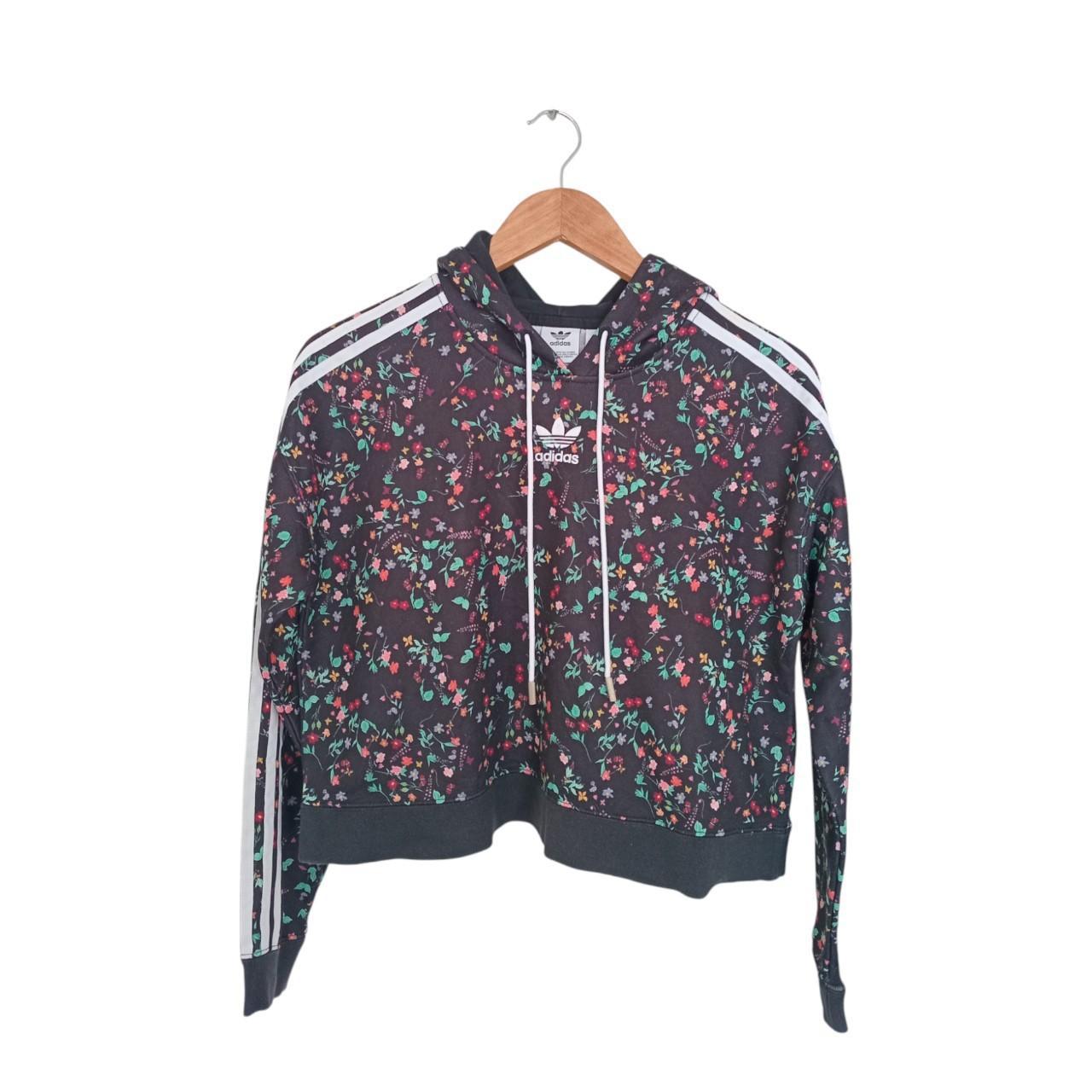 Jumper Women XS UK6 Adidas Cropped Hoodie
