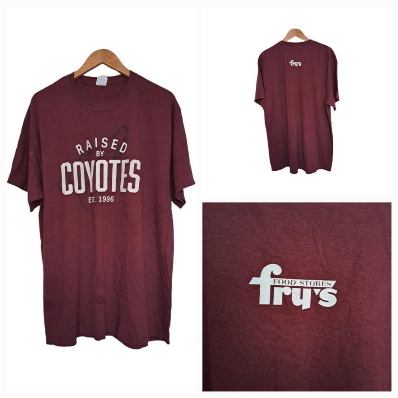 T-shirt Men Large Burgundy Coyotes