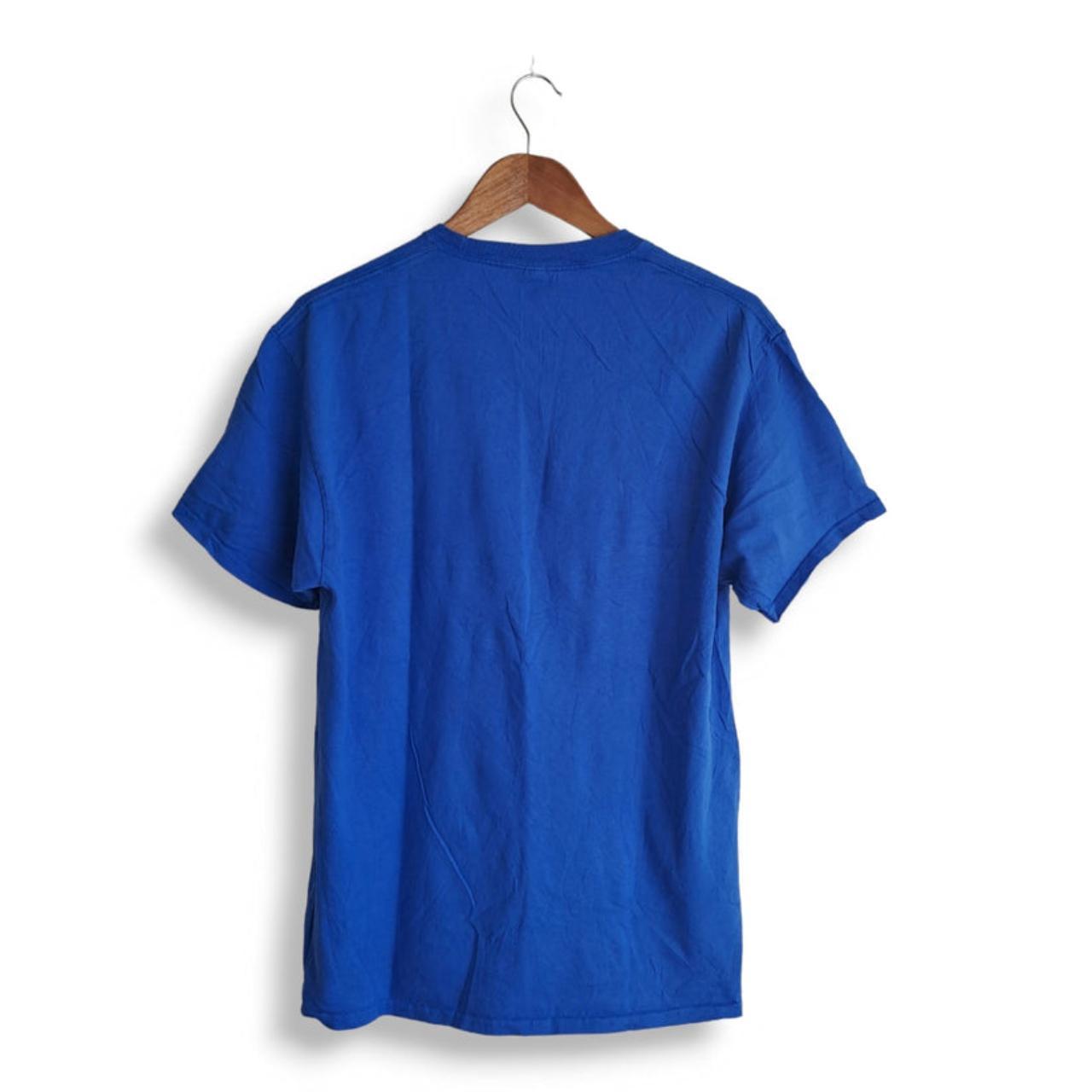 T-shirt Unisex Men Medium Blue Soccer