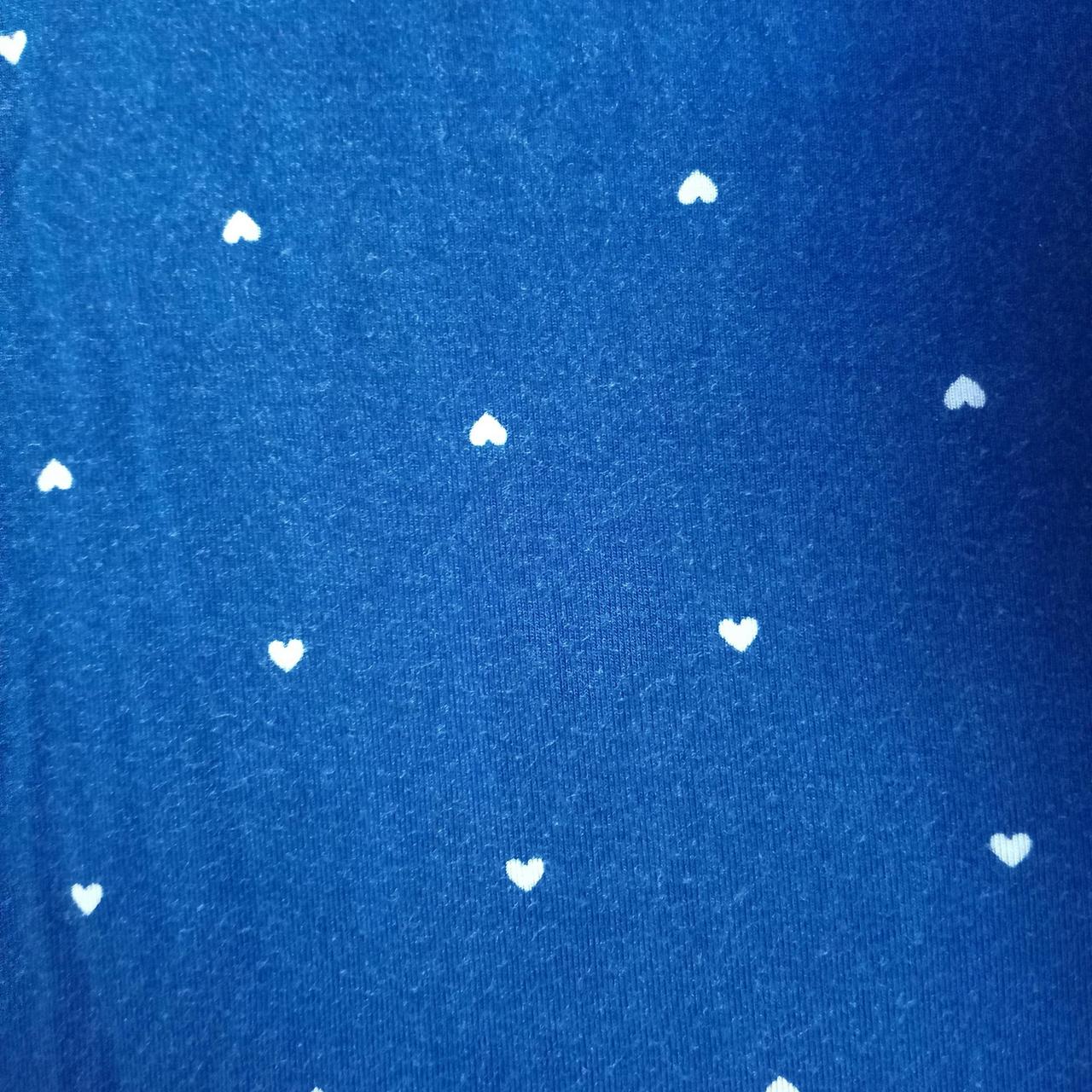 Jumpsuit Women Medium Navy Heart Print