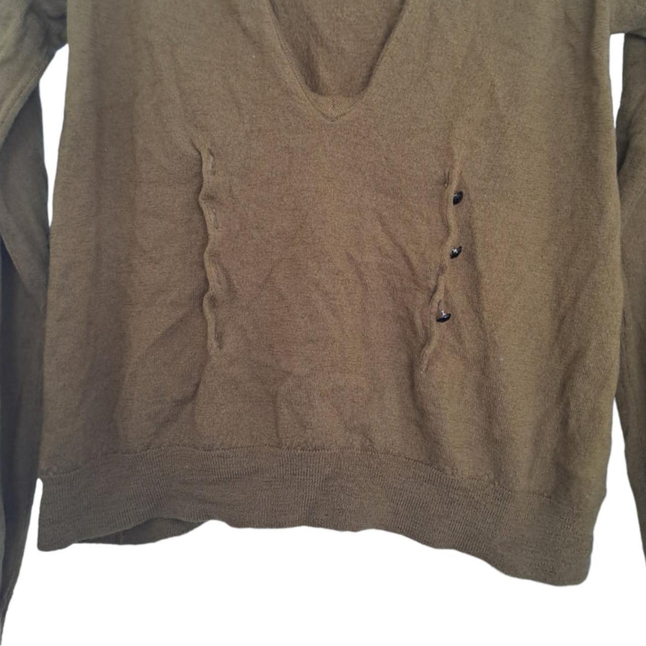 Sweater Women XS Size 8 Brown V-neck