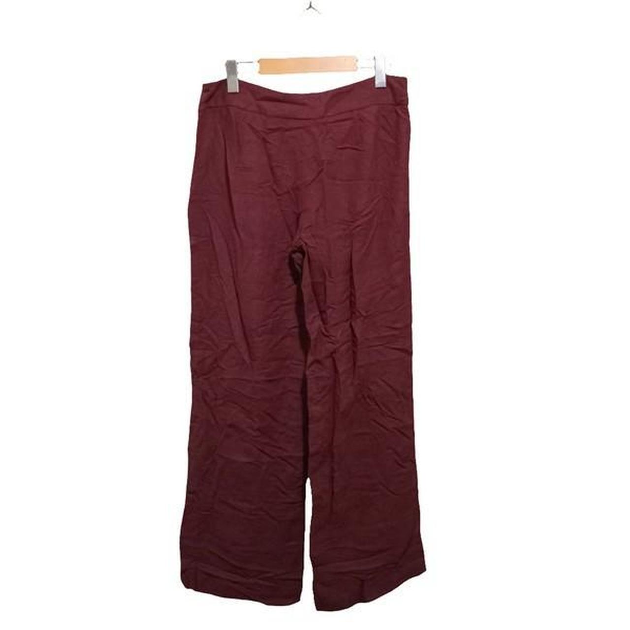 Pants Women US Size 6 Burgundy Square Pants