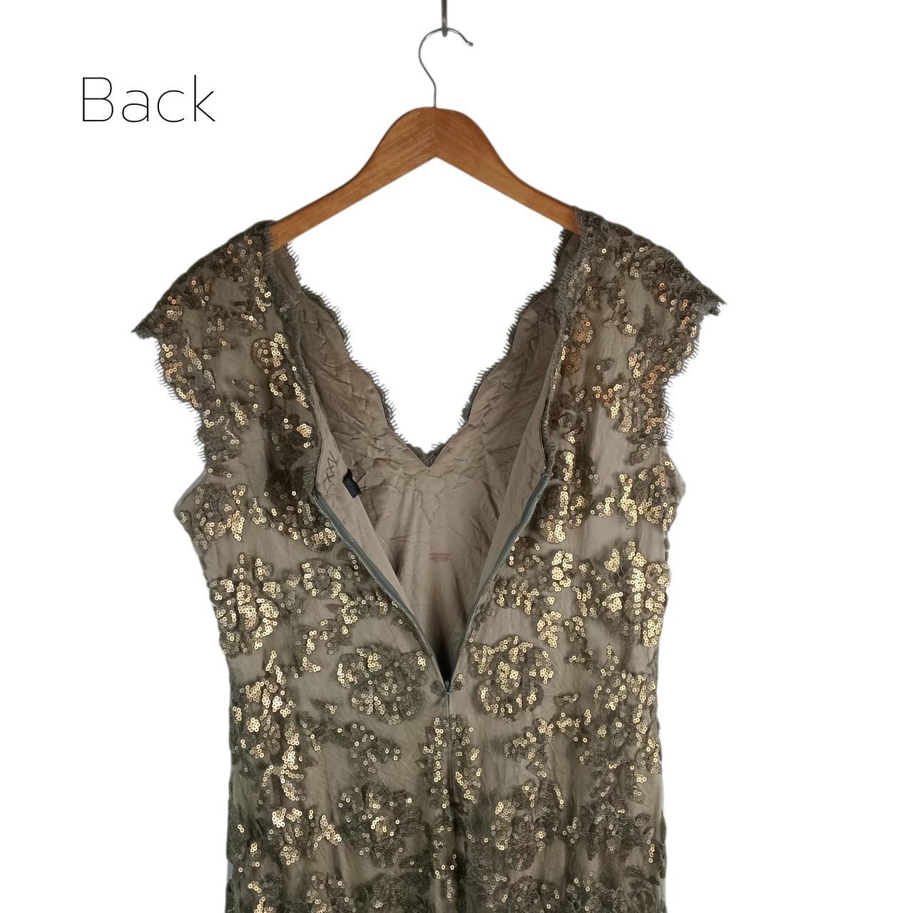 Dress Women UK18 Golden Sequin Maxi