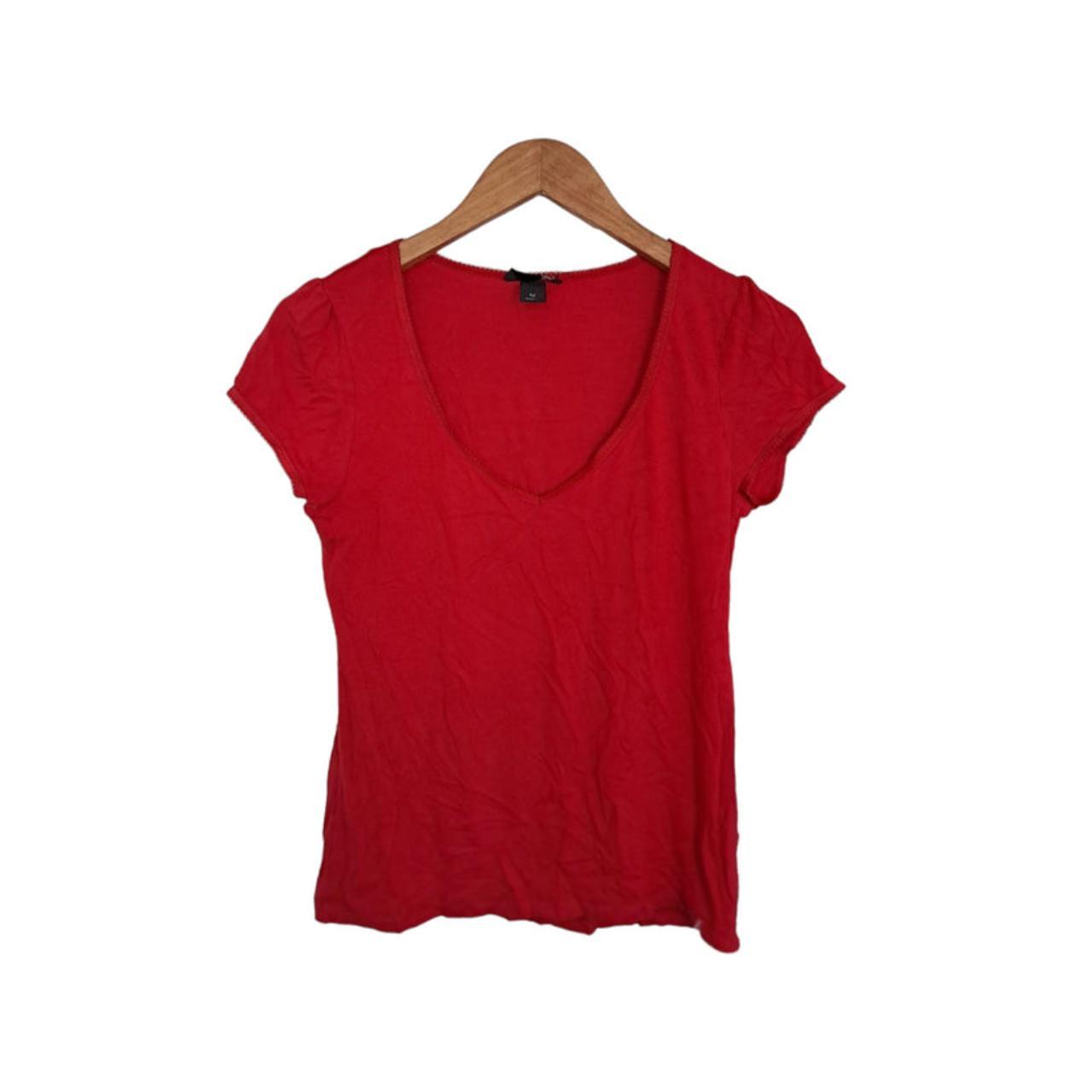 Shirt Women Medium Red Tee