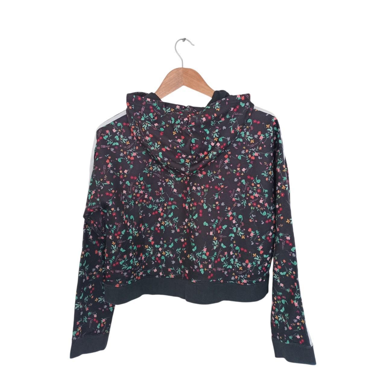 Jumper Women XS UK6 Adidas Cropped Hoodie