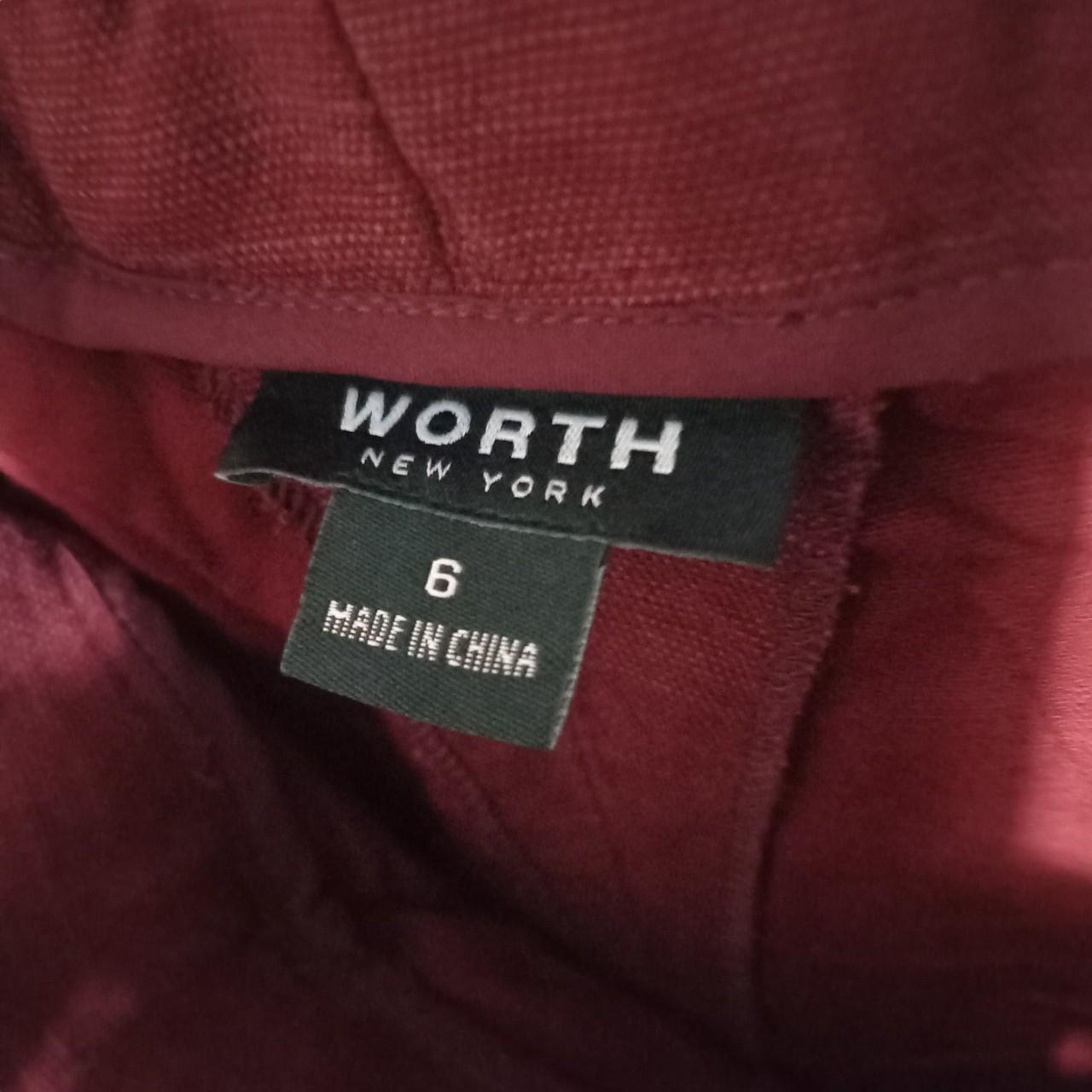 Pants Women US Size 6 Burgundy Square Pants