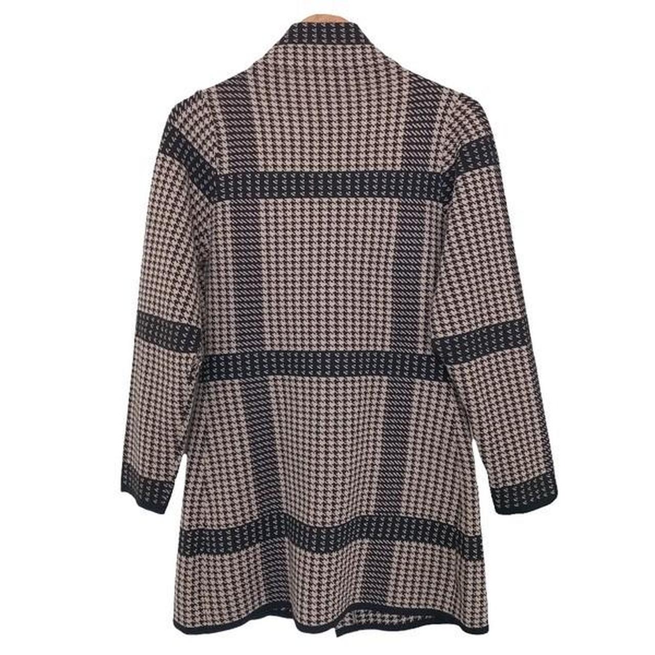 Coat Women's Medium Black and Brown Jacket