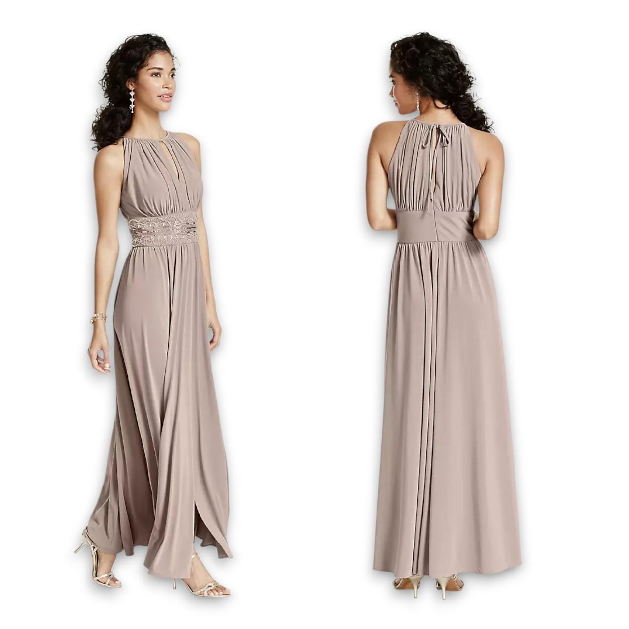 Dress Women Medium UK14 Halter Neck Gown