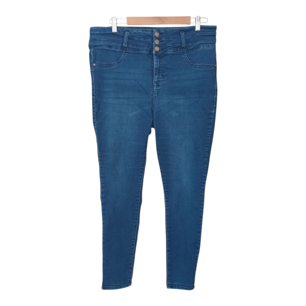 Jeans Women 18W Plus Size Blue Vintage High-waisted Pants