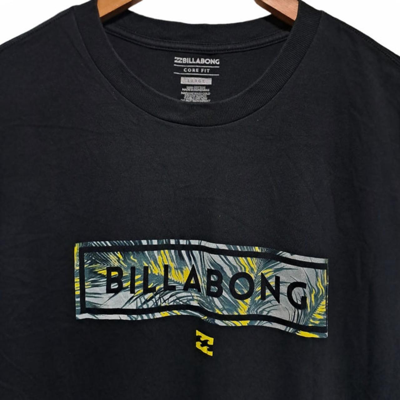 T-shirt Men Large Black Billabong Surf Shirt