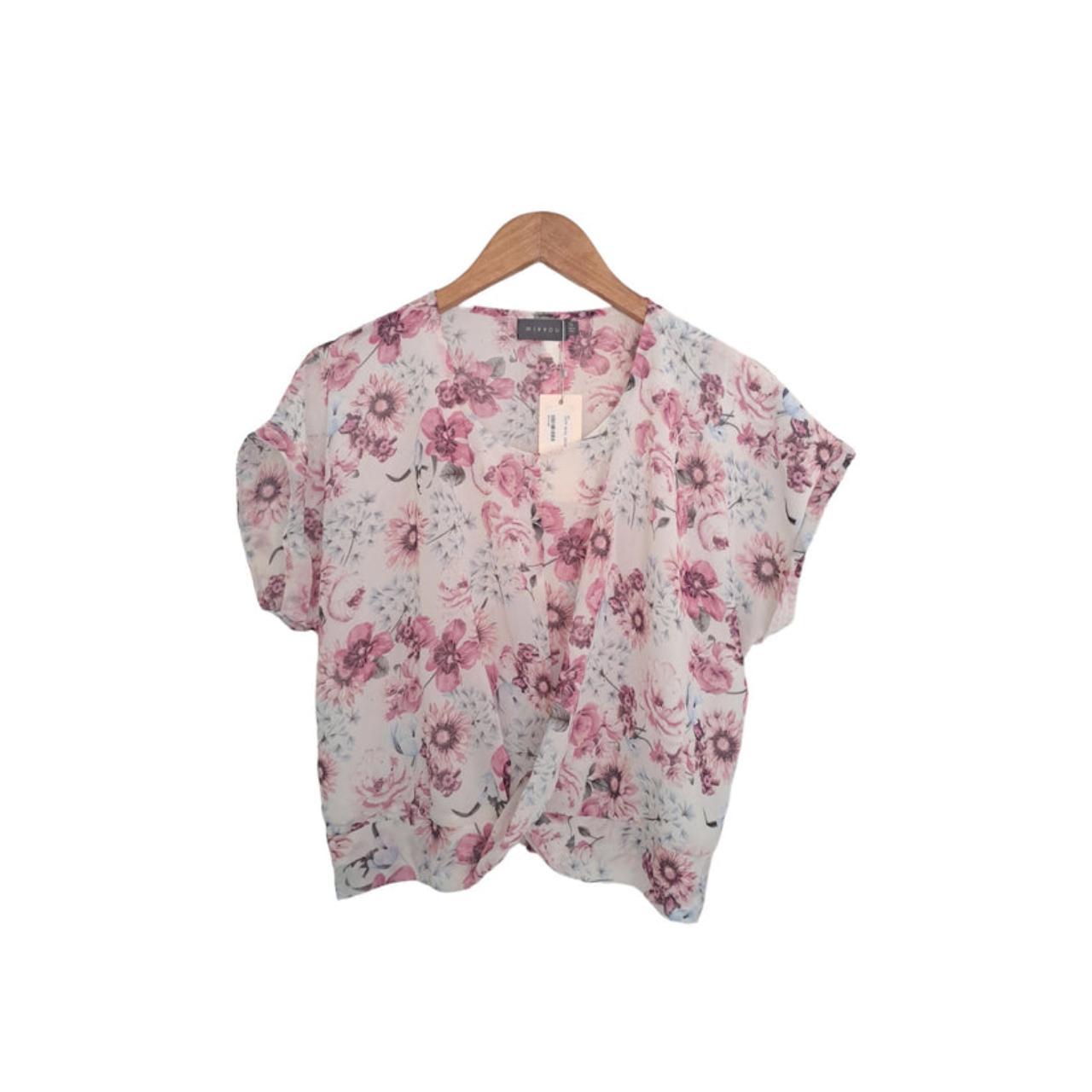 Blouse Women Medium Floral Top