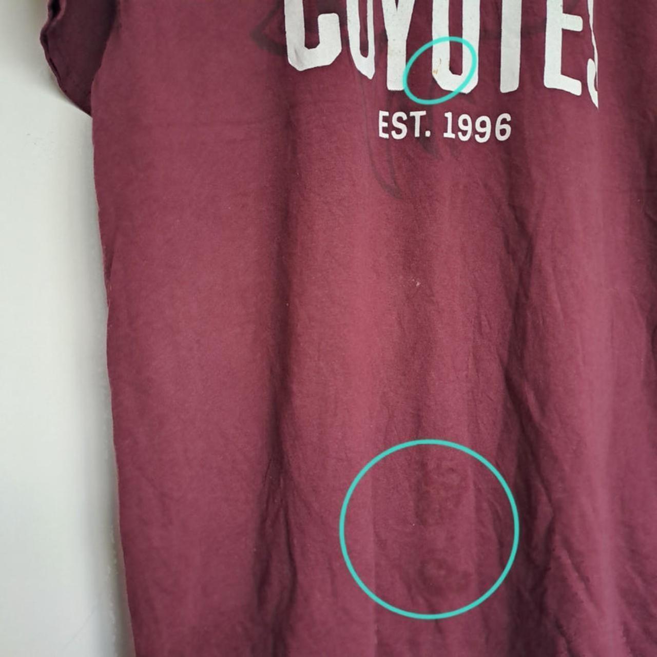 T-shirt Men Large Burgundy Coyotes