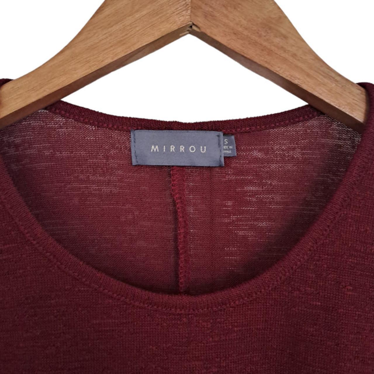 Crop top women small burgundy 