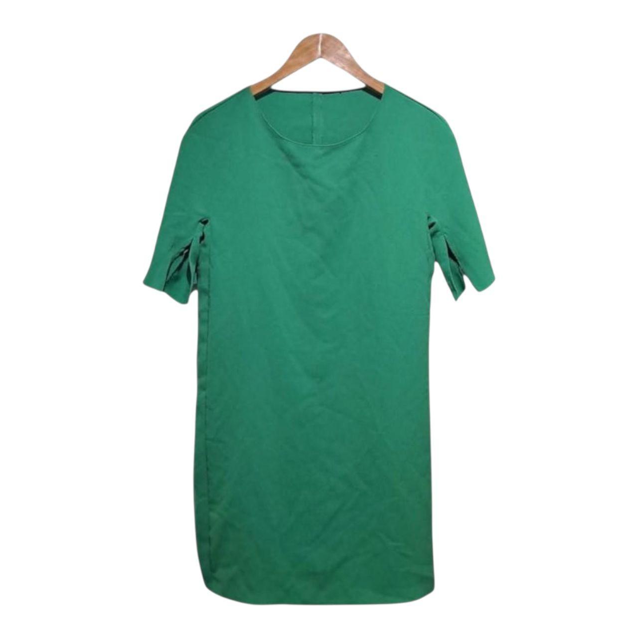 Blouse Women Medium Green Long Top