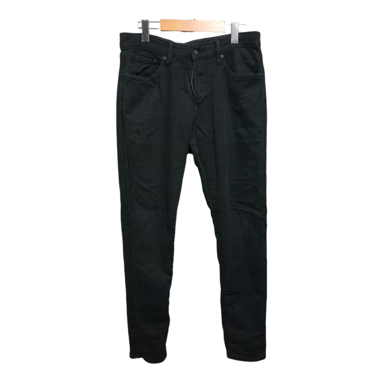 Pants Women UK10 Black Skinny Uniqlo