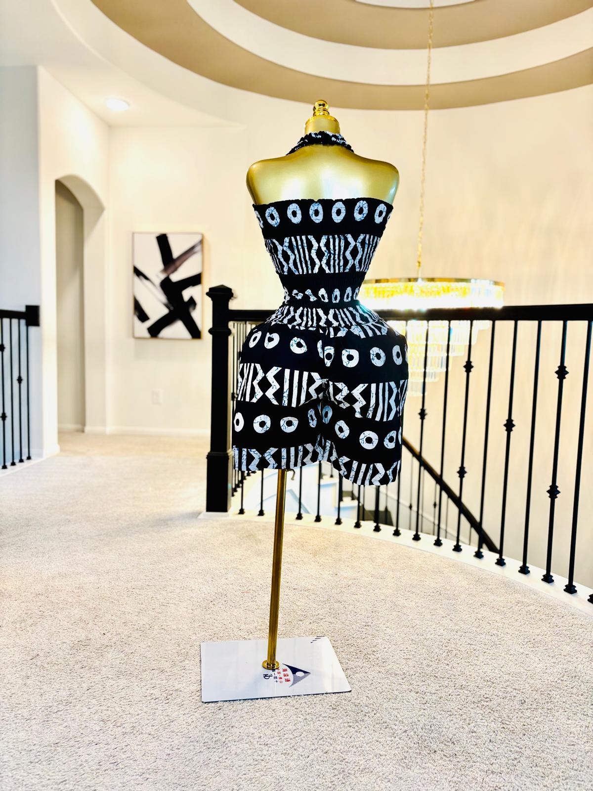 Luxe Ankara Halter Top & Shorts Set