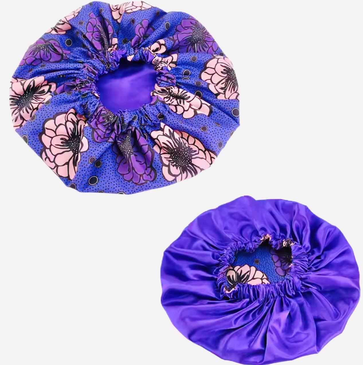 Luxe Ankara Satin Hair Bonnet