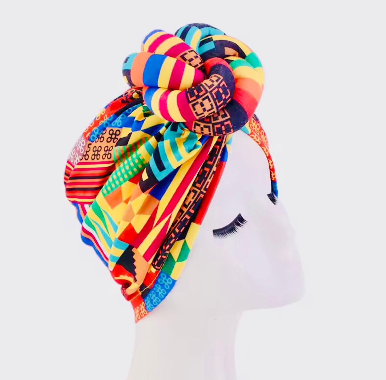 Luxe Pre-Tied Ankara Headwrap
