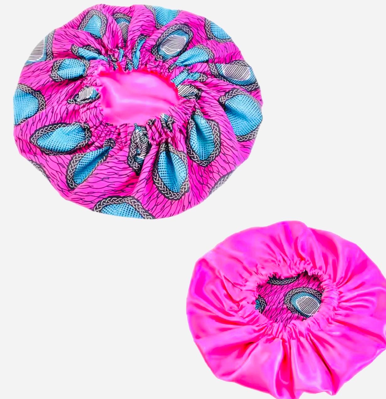 Luxe Ankara Satin Hair Bonnet