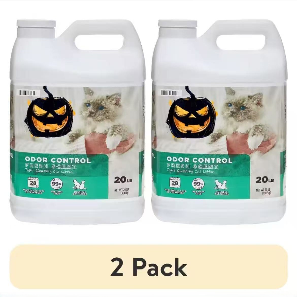 Odor Control Cat Litter - 2 Pack