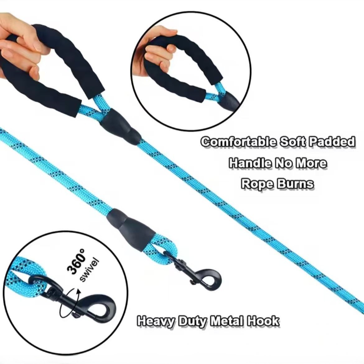 Heavy-Duty Rope Dog Leash