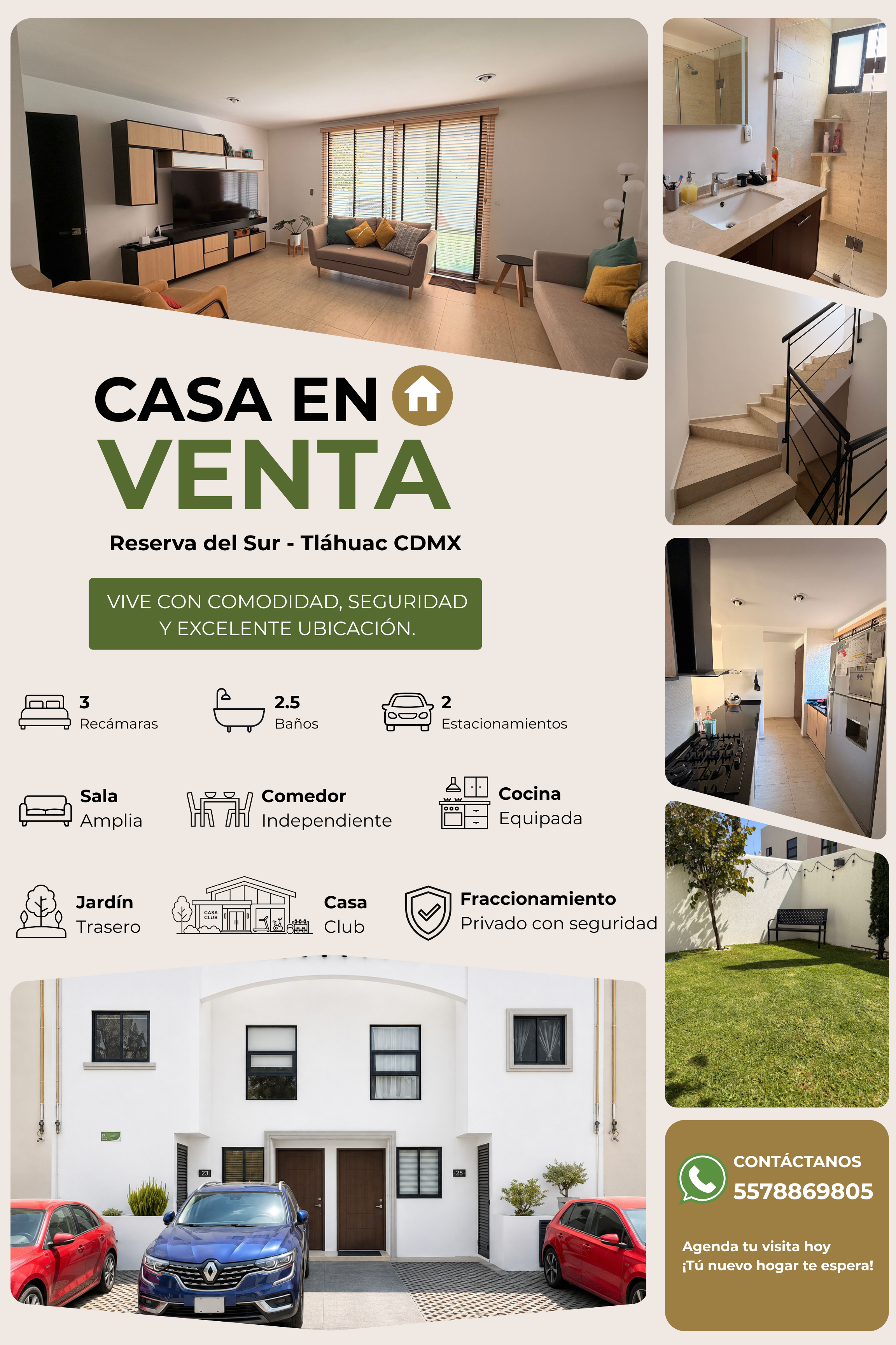 Casa residencial en condominio