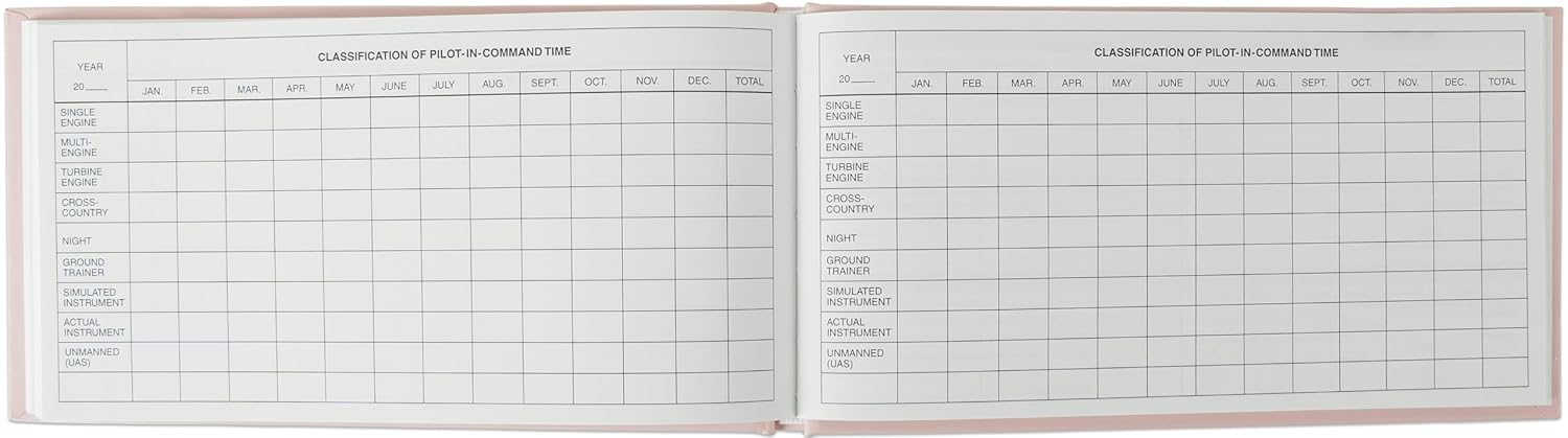 The Standard Pilot Logbook (Pink)