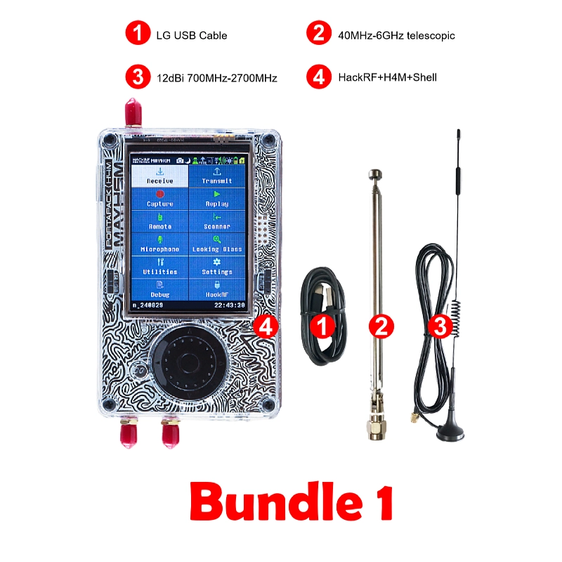 OpenSourceSDRLab 1MHz to 6GHz R10C and Mayhem Signature-Edition PortaPack H4M Software Defined Radio Kit
