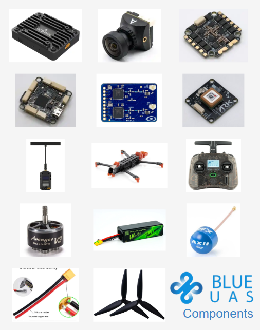 AeroTech Systems 7" FLURRY BlueUAS Component Drone Build DIY Kit