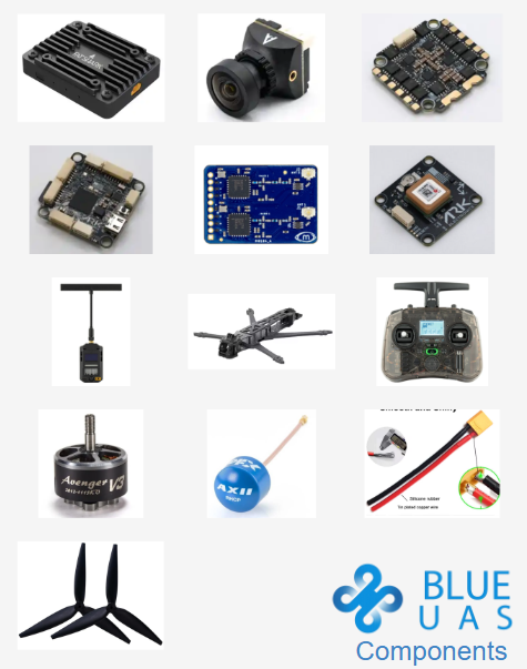 AeroTech Systems 9" STORM BlueUAS Component Drone Build DIY Kit