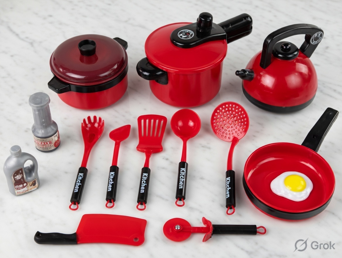 Kids Kitchen Pretend Play Set