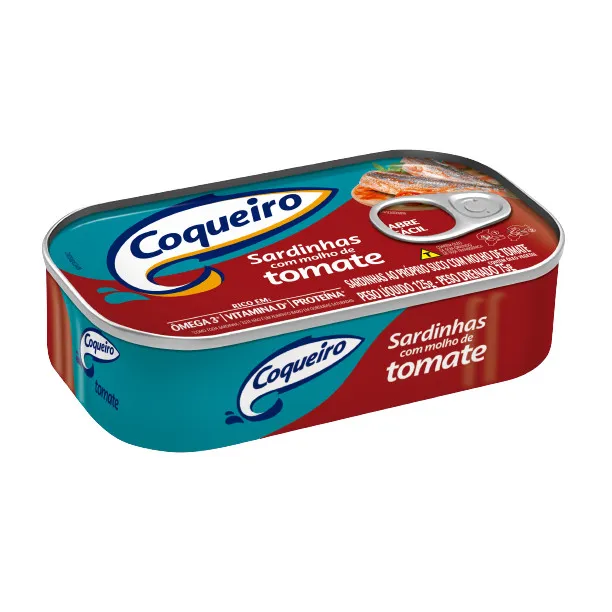 Sardinha Coqueiro com molho de tomate