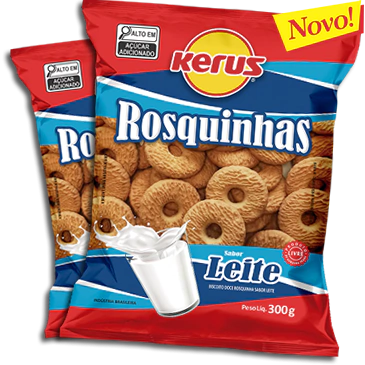 Biscoito Rosquinha Kerus de leite