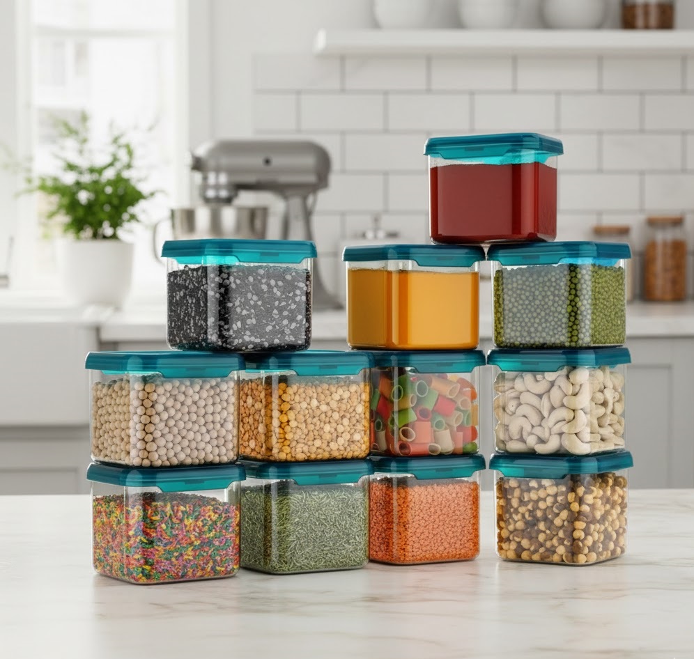 Square Food Storage Containers Set