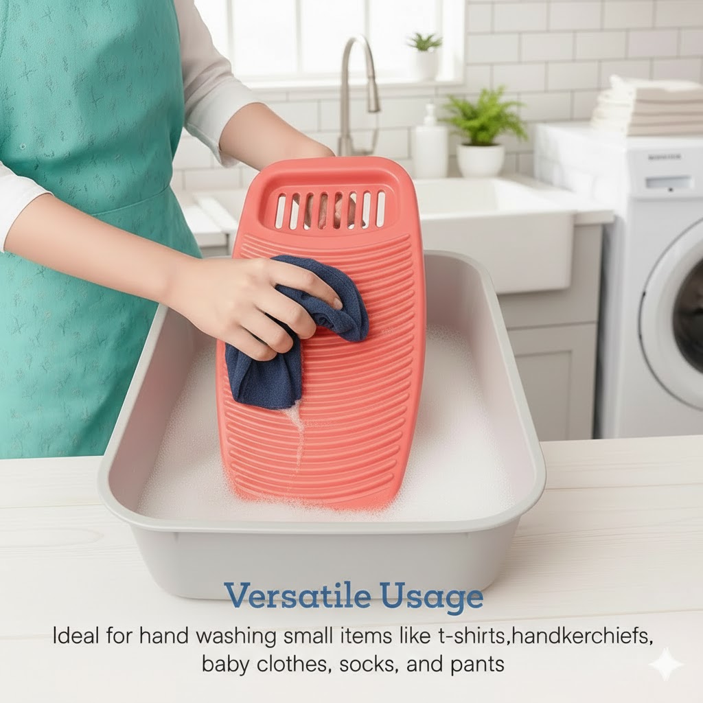 Plastic Washboard with Soap Holder