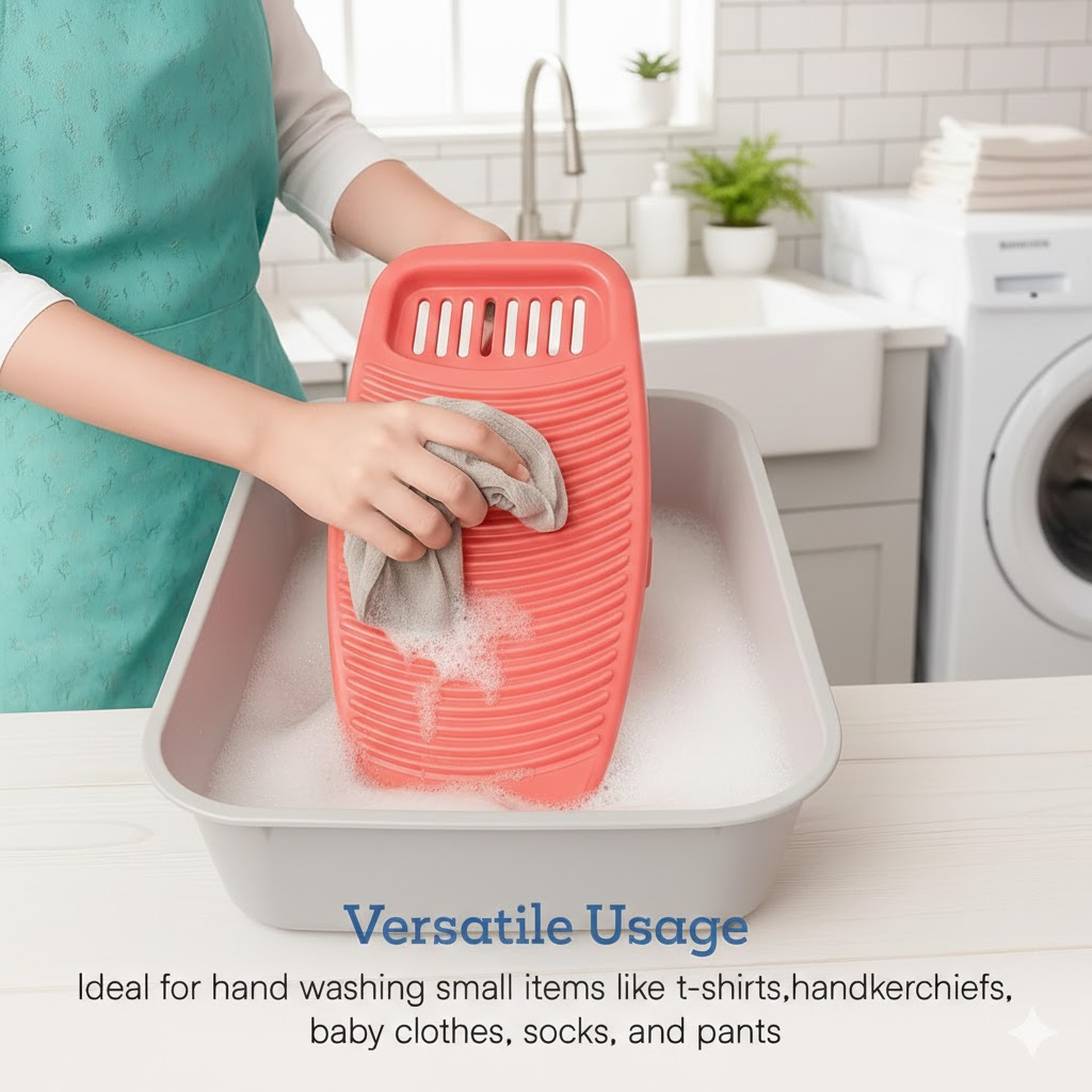 Plastic Washboard with Soap Holder