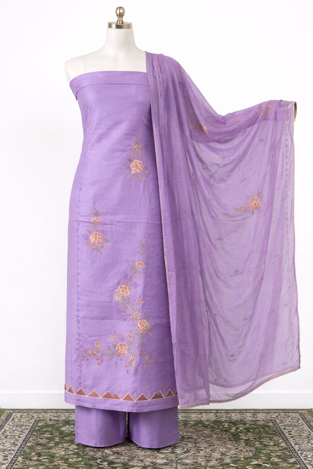 Lavender Ethnic Suit Set