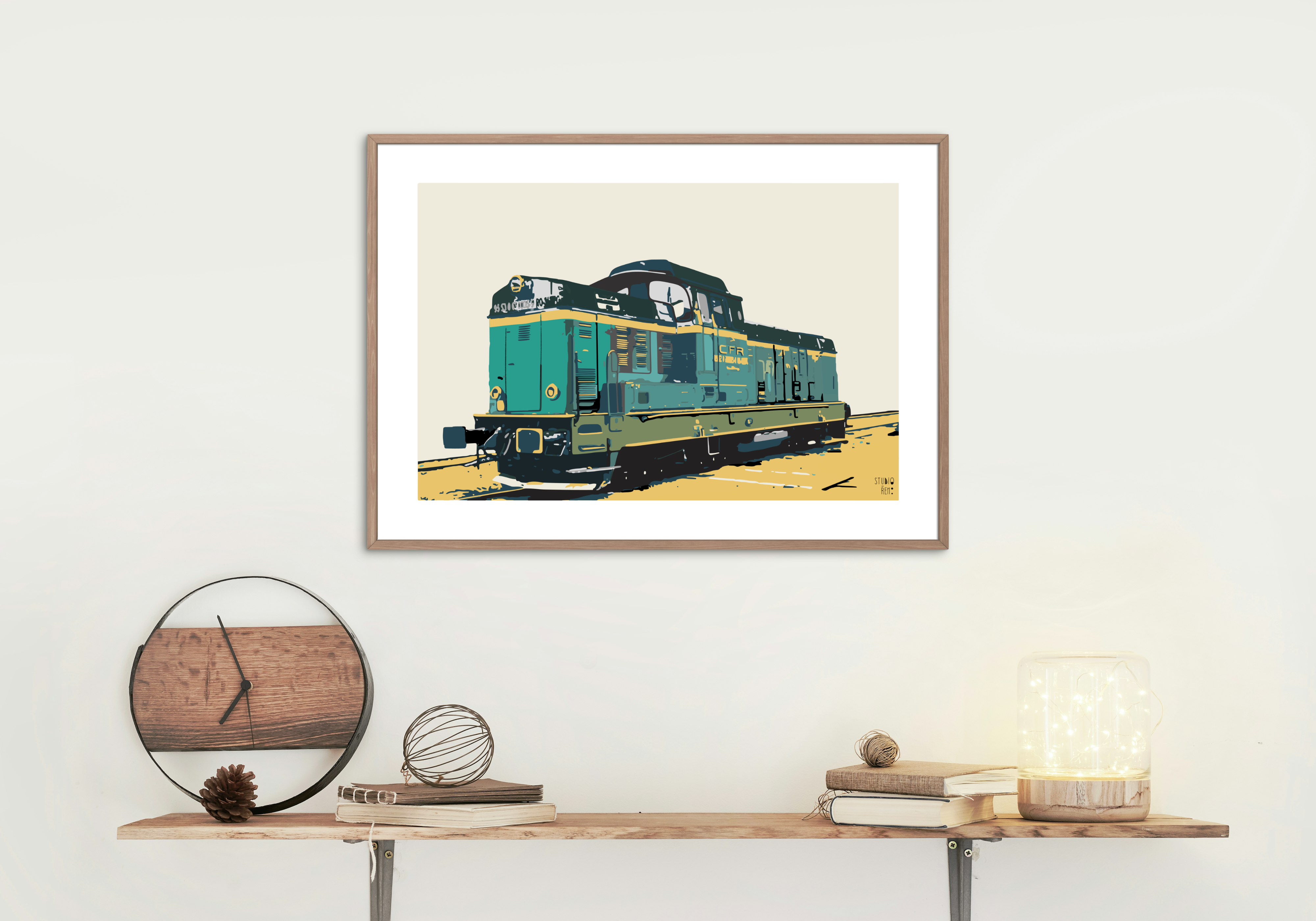 CFR Locomotive Art Print