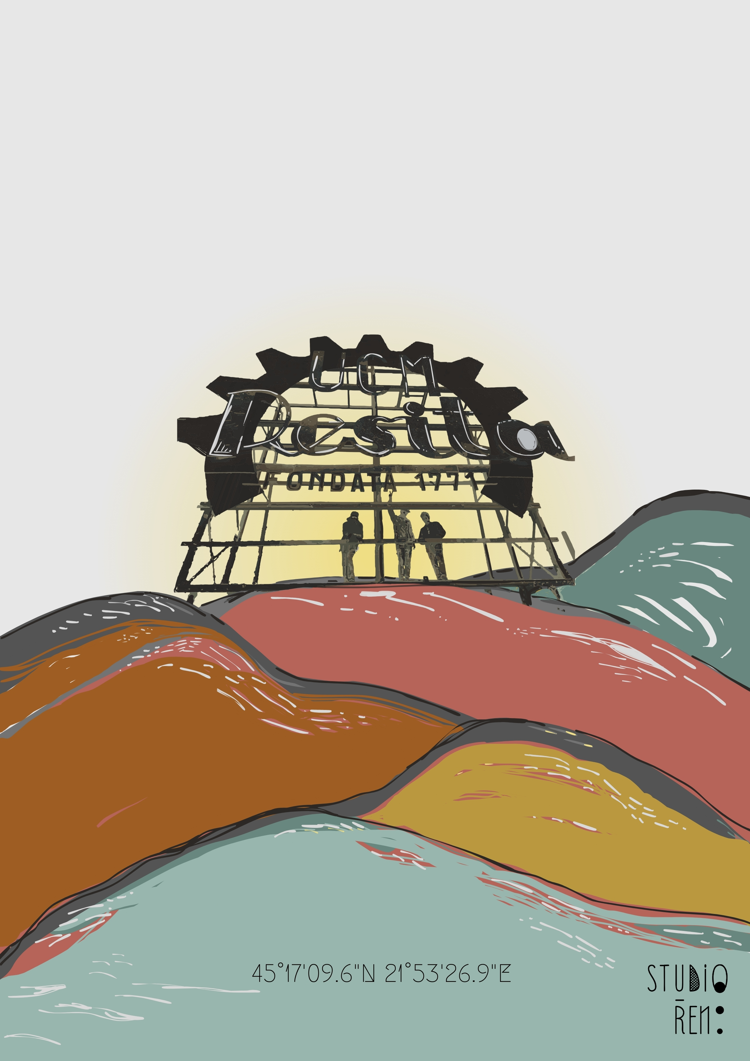 Iconic Reșița Hilltop "Stemã" Art Print