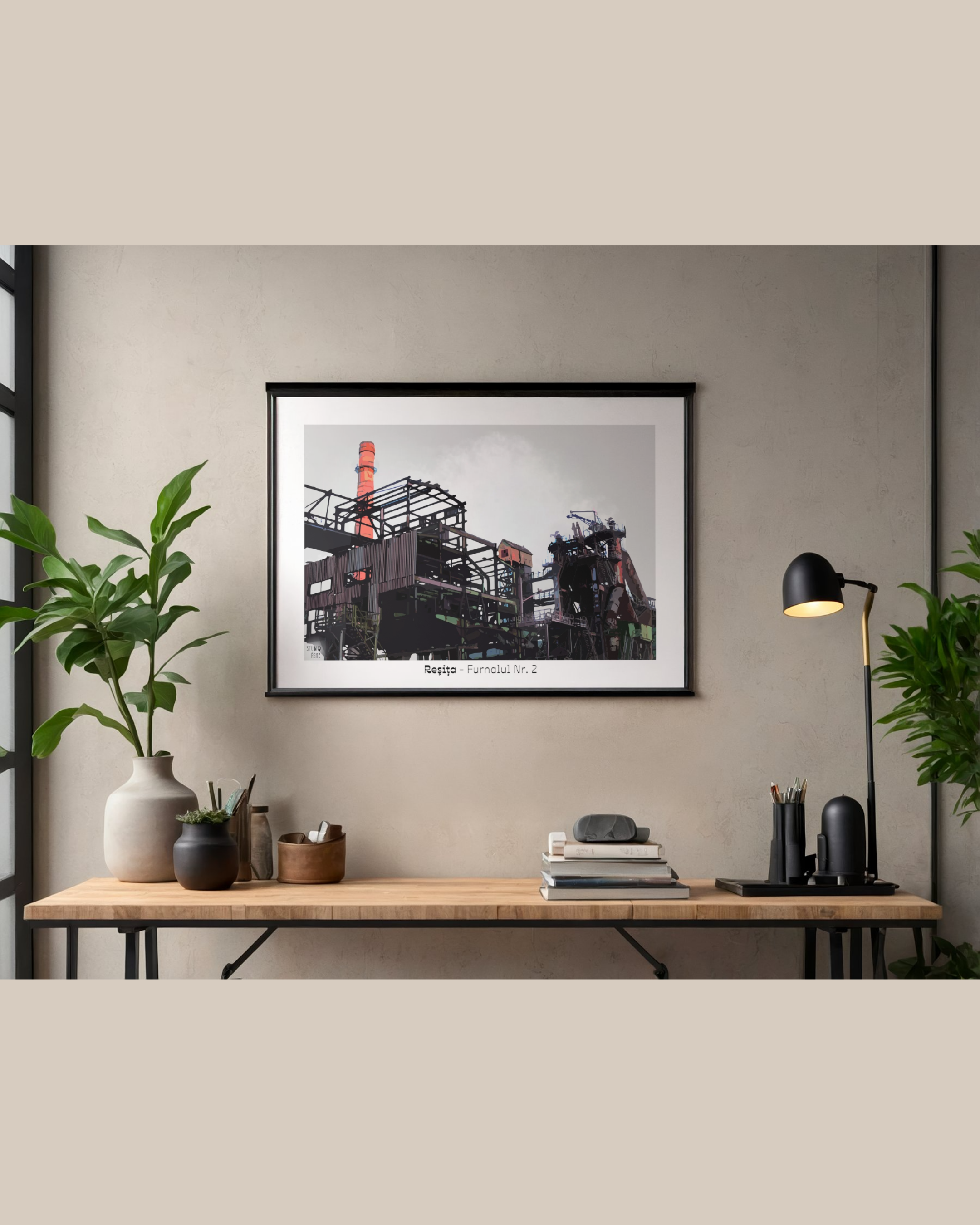 Reșița Blast Furnace No. 2 Art Print