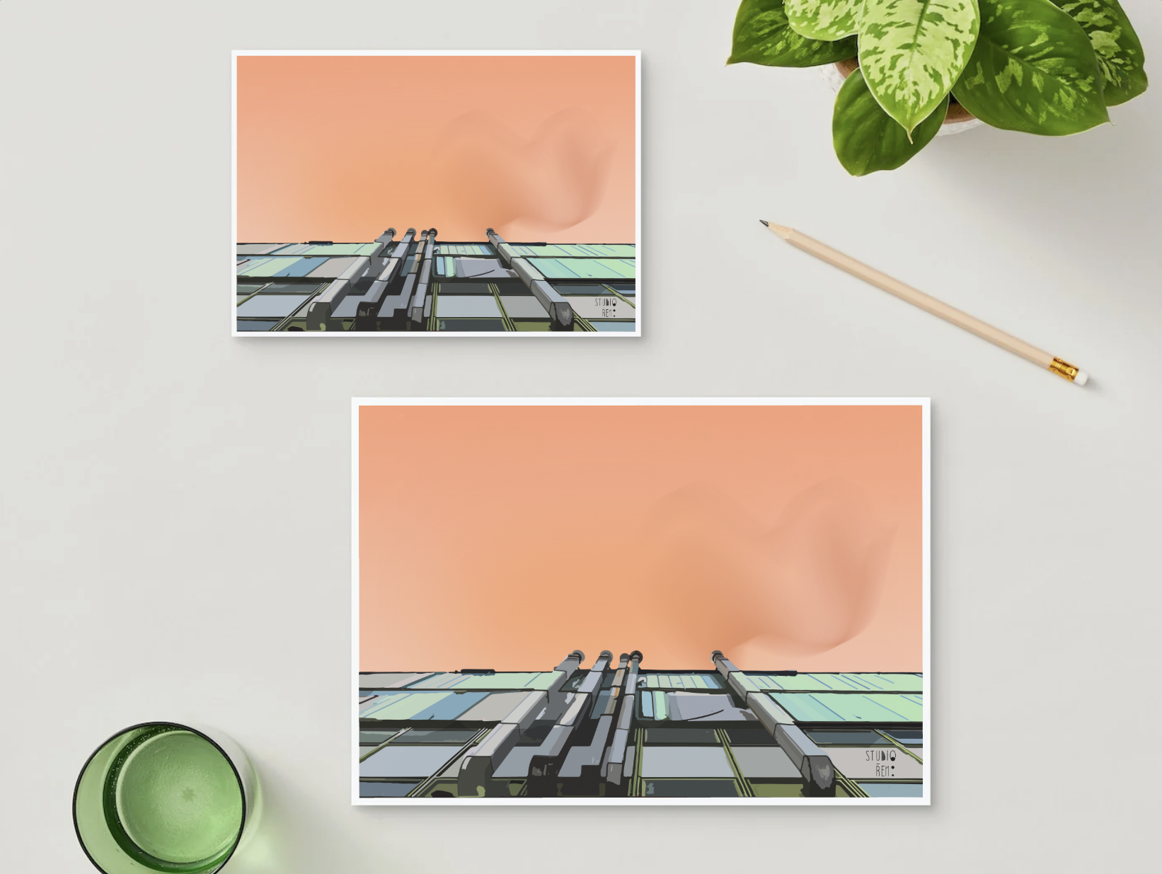 Industrial Skyline Art Print