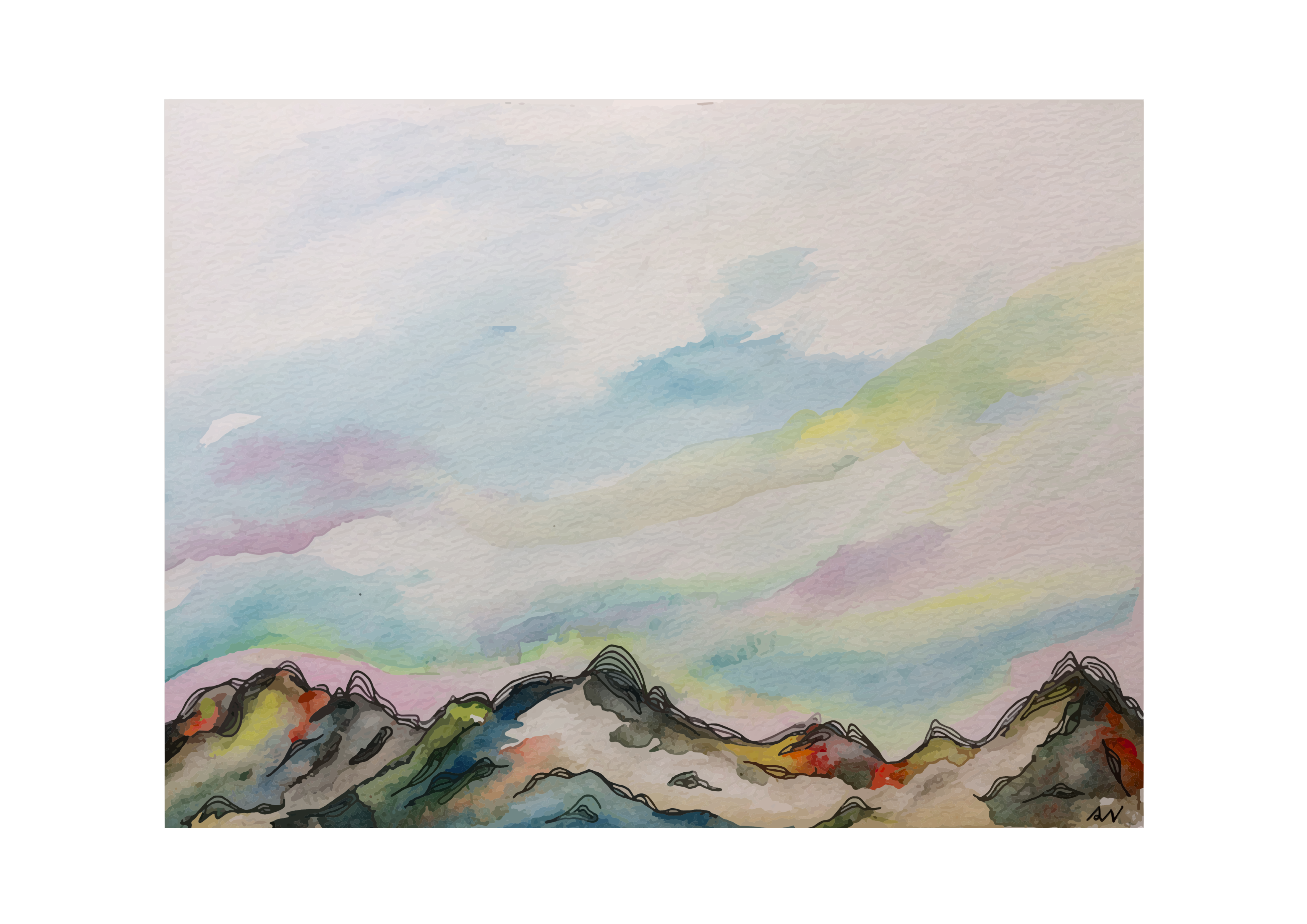 The Cascades at Dusk Giclée
