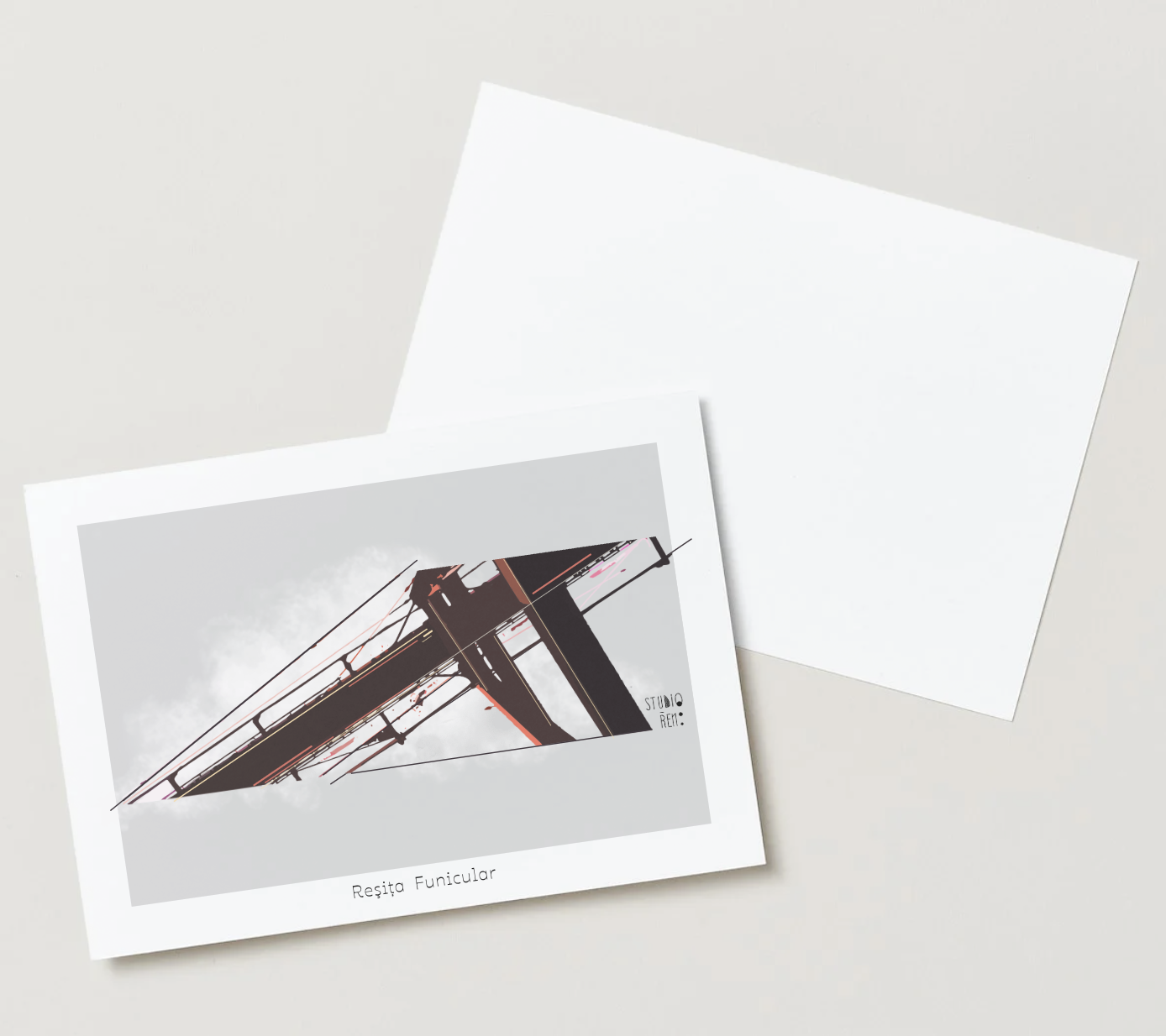 Stylized Funicular Art Print