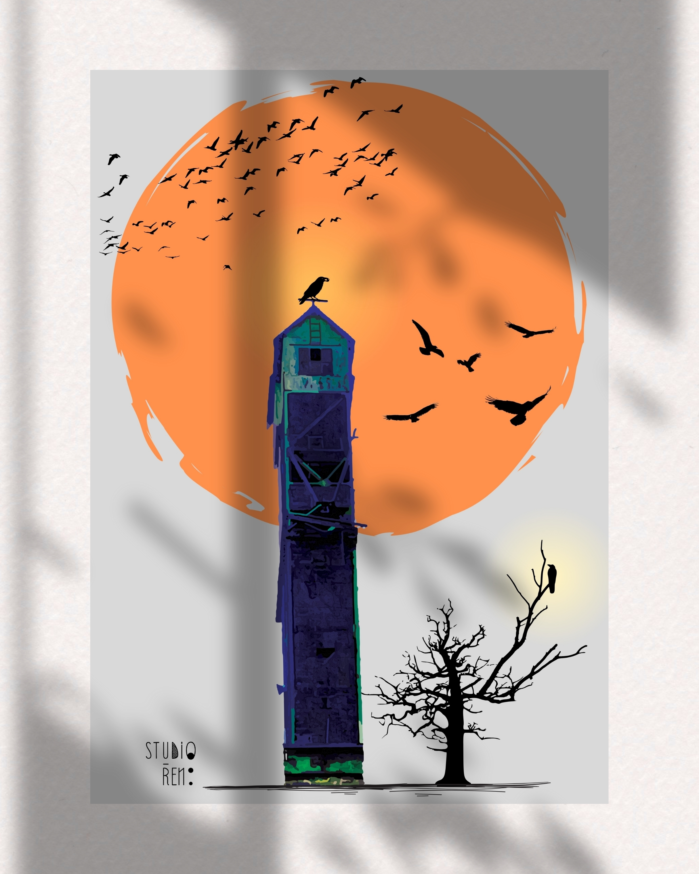 "Sky Barn" Art Print