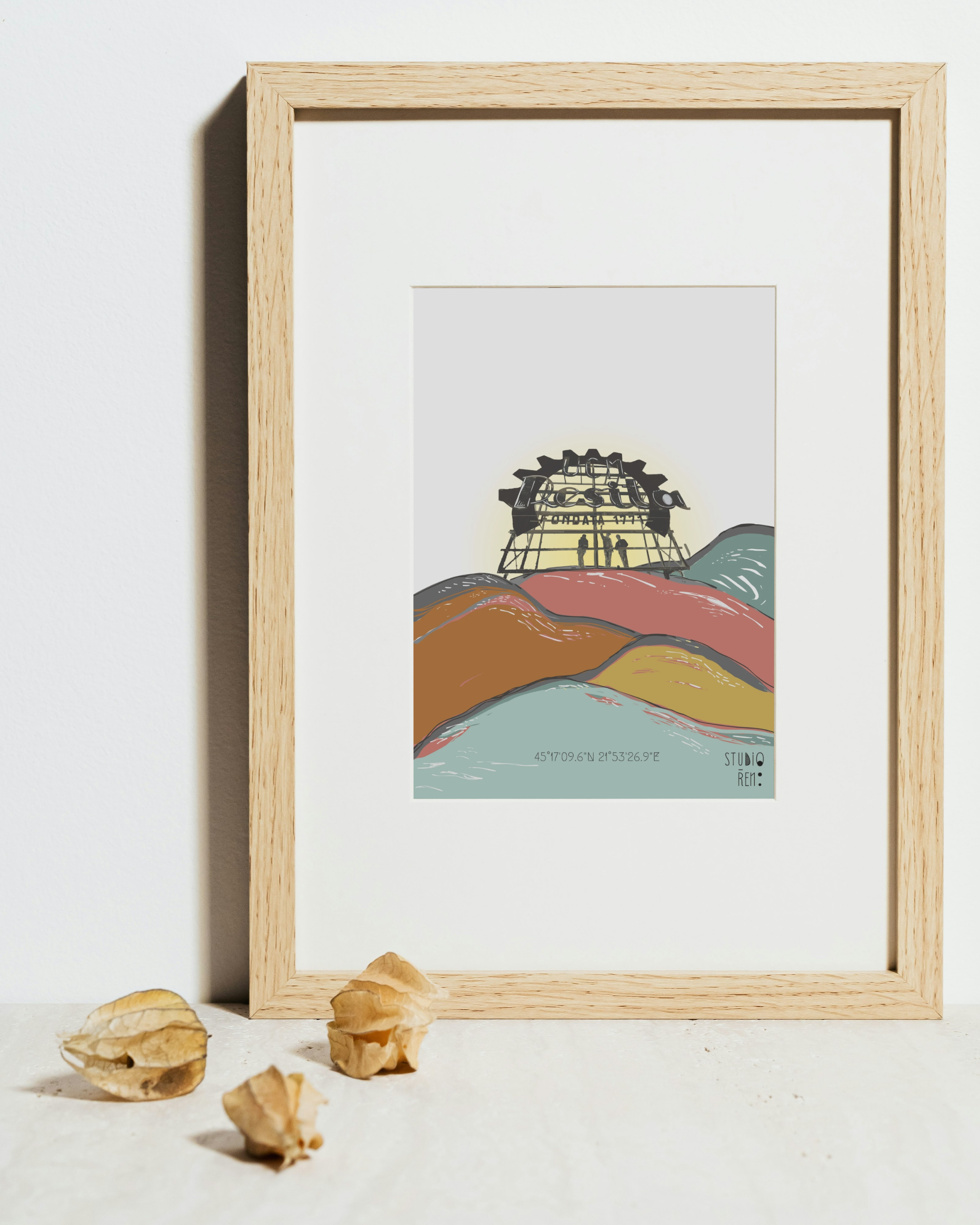 Iconic Reșița Hilltop "Stemã" Art Print