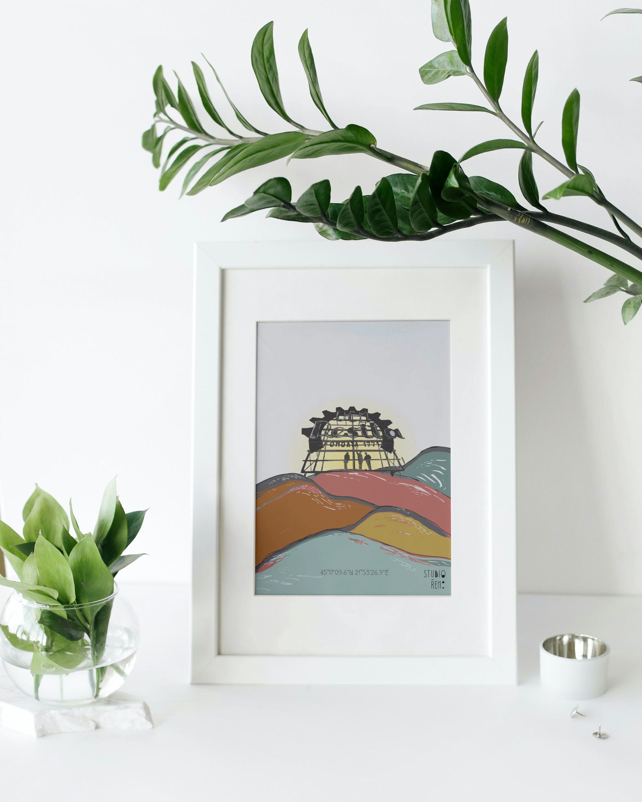 Iconic Reșița Hilltop "Stemã" Art Print