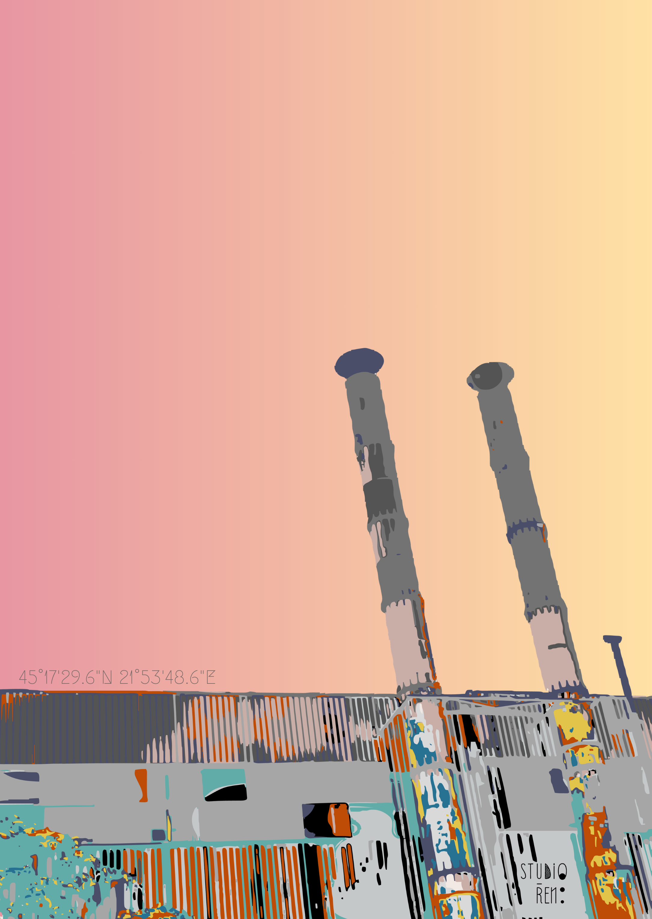 Industrial Building Art Print