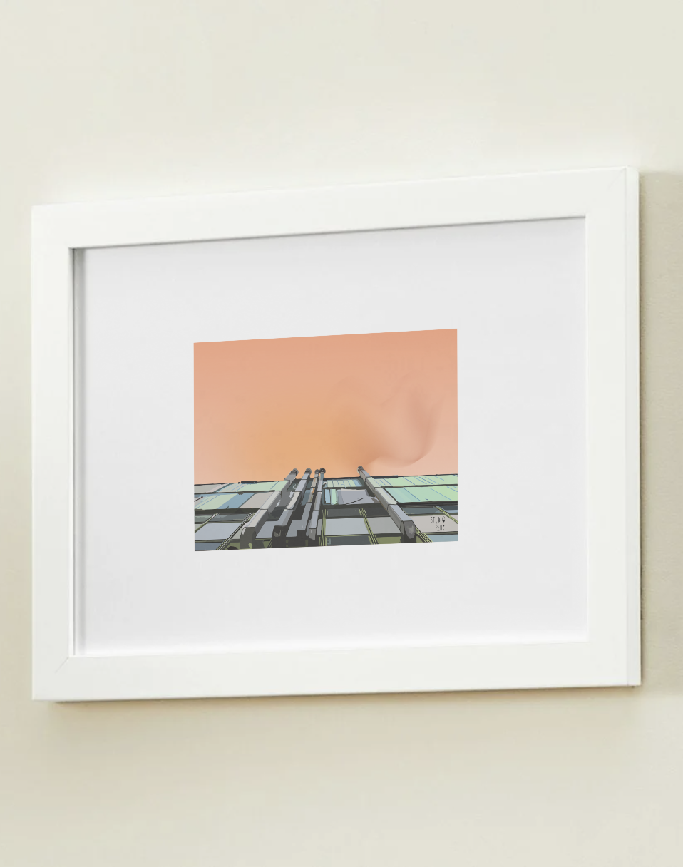 Industrial Skyline Art Print